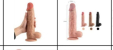 RD-18-XL Flesh\Brown\Black Фаллоимитатор размер  50*290mm 1.10.2