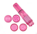 GSV-08-Pink Вибратор с 4 насадками для стимуляции клитора MassX розовый, 1 режим 1.6.4
