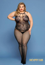 P91168  Эротический костюм-сетка. Plus Size
